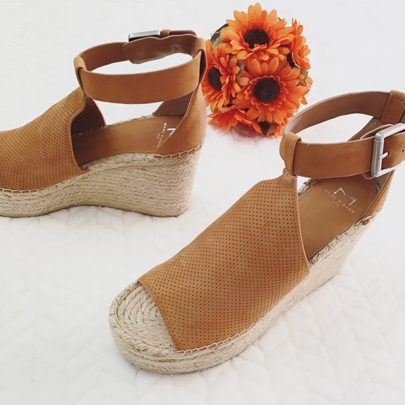 Marc Fisher LTD Annie Perforated Espadrille Wedge - Picture 2 of 8